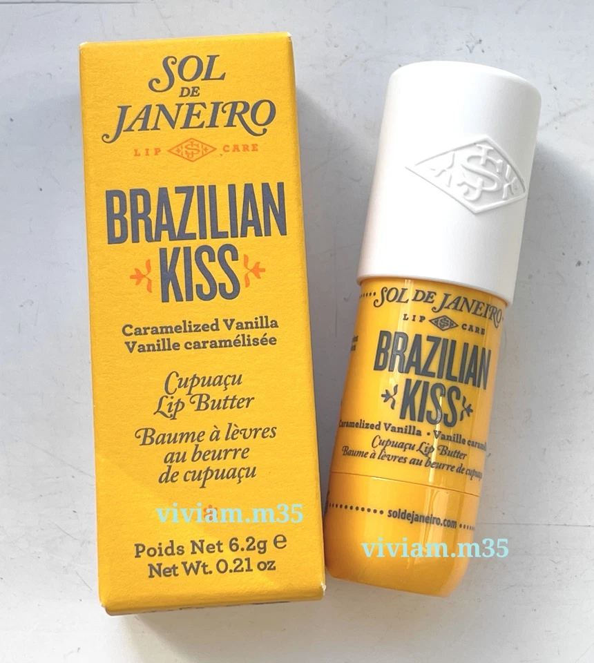 New in Box Sol de Janeiro Brazilian Kiss Cupuaçu Lip Butter 6.2g