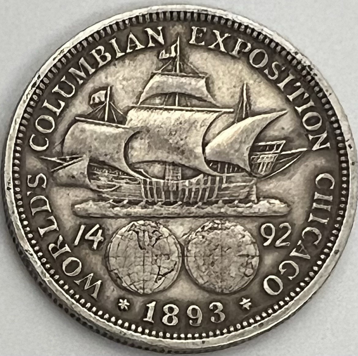 1893 50C Columbian Exposition Silver Half Dollar | eBay