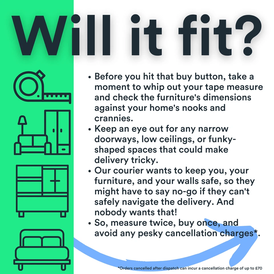 DFS Arla Smoked Oak & Black Metal 2 Door Sideboard RRP £699 - Image 3 of 4