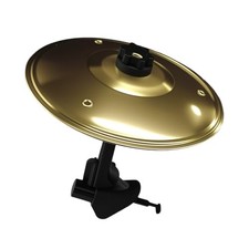 Car Cymbal Air Vent Clip, Clip-On Mini Drum Crash Cymbal for Auto Gold