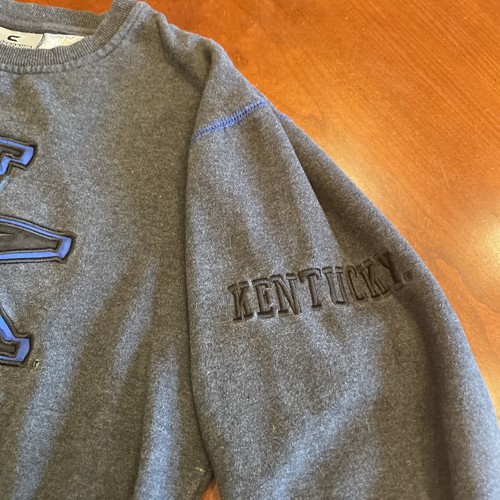 Kentucky Basketball UK Sweatshirt Gray Medium Colosseum Athletics Blue Black - Picture 14 of 14