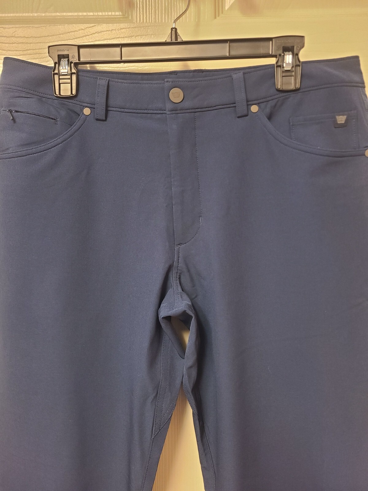 Mack Weldon Blue Radius Performance 5 Pocket Chino Pant Size 34x34 Golf Pant EUC
