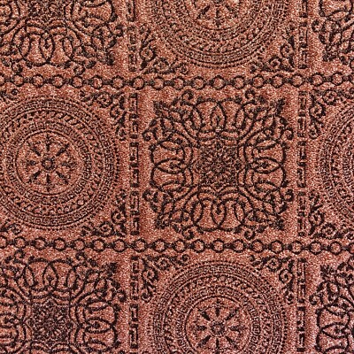 Middle Eastern Bronze Theme Sparkle Stretch Fabric By The Yard