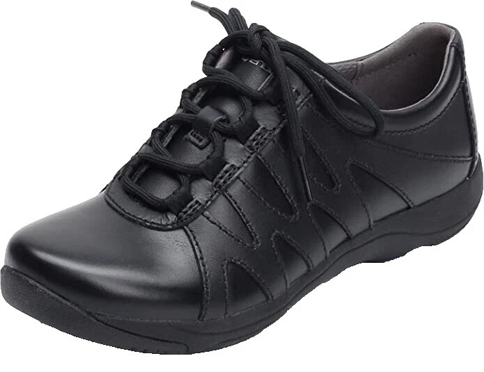 Dansko Black Leather Athletic Shoes for Women
