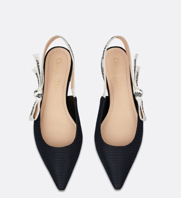 CHRISTIAN DIOR J'ADIOR BALLERINA SLINGBACK IN Black CHRISTIAN DIOR J'ADIOR BALLERINA SLINGBACK IN Black