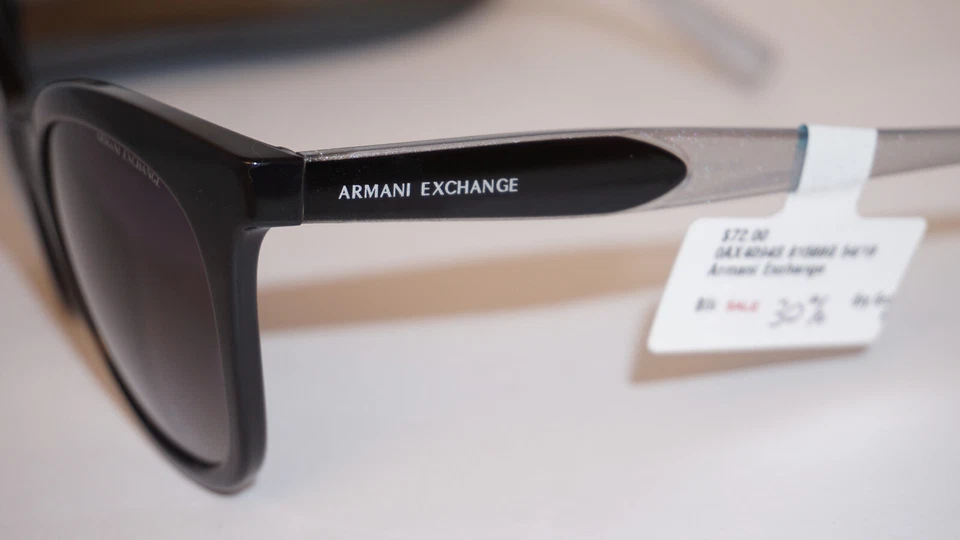 Armani Exchange Sunglasses New Cateye Black Grey AX4094S 81588G 54 19 140 - Image 4 of 4