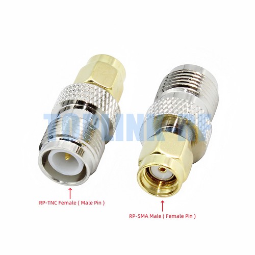 1pcs SMA RP-SMA Male Female to TNC RP-TNC Male Female RF Coax Connector Adapter - Foto 11 di 12