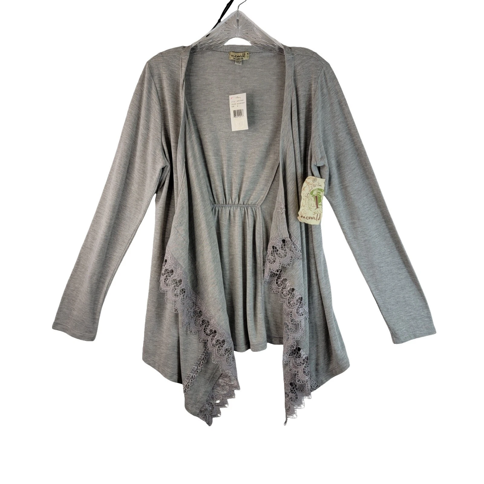 One World Cardigan Solid Sweaters for Women