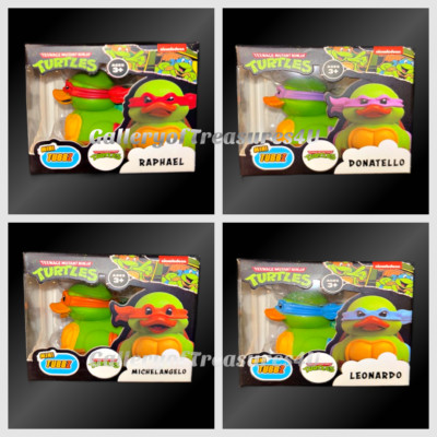 Mini Tubbz Rubber Duck Teenage Mutant Ninja Turtles Michaelangelo Raph Don 1.5''