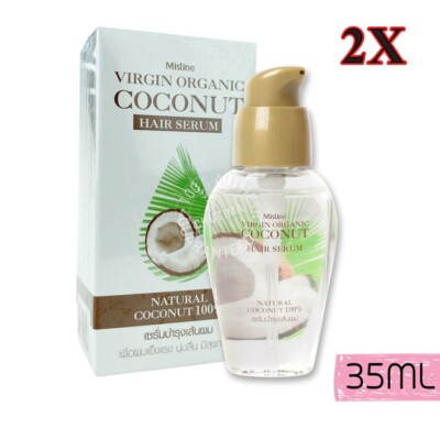 2X Mistine Virgin Organic Coconut Hair Serum 35 ml.