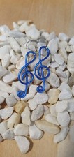 Ohrringe* Ohrhänger * Notenschlüssel*Musik*Musiker*Schmuck*Aludraht*handgemacht