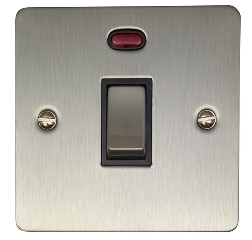 G&H Flat Plate Brushed Stainless Steel FSS3 Light Switches, Plug Sockets, Dimmer - Picture 22 of 46