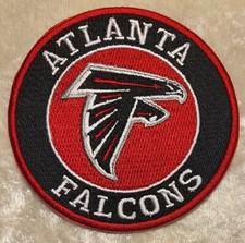 Atlanta Falcons Round 3.5 Iron On Embroidered Patch Free Tracking Atlanta Falcons Round 3.5 Iron On Embroidered Patch Free Tracking