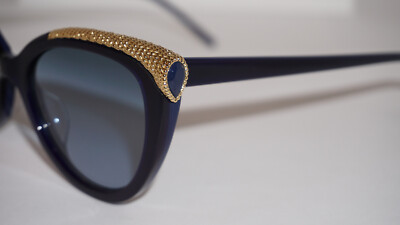 BOUCHERON BC 0116S 002 Blue Acetate, Metal Sunglasses France Designer NEW AUTHENTIC BOUCHERON BC 0116S 002 SUNGLASSES | eBay main image 3