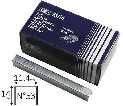 5000 Graffette Tipo 53 - Zincate, 10x11.4mm, Per Spillatrici Universali - Foto 2