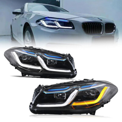 LED Headlights Laser For BMW 5 Series F10 F11 2009-2013 Xenon Adaptive ...