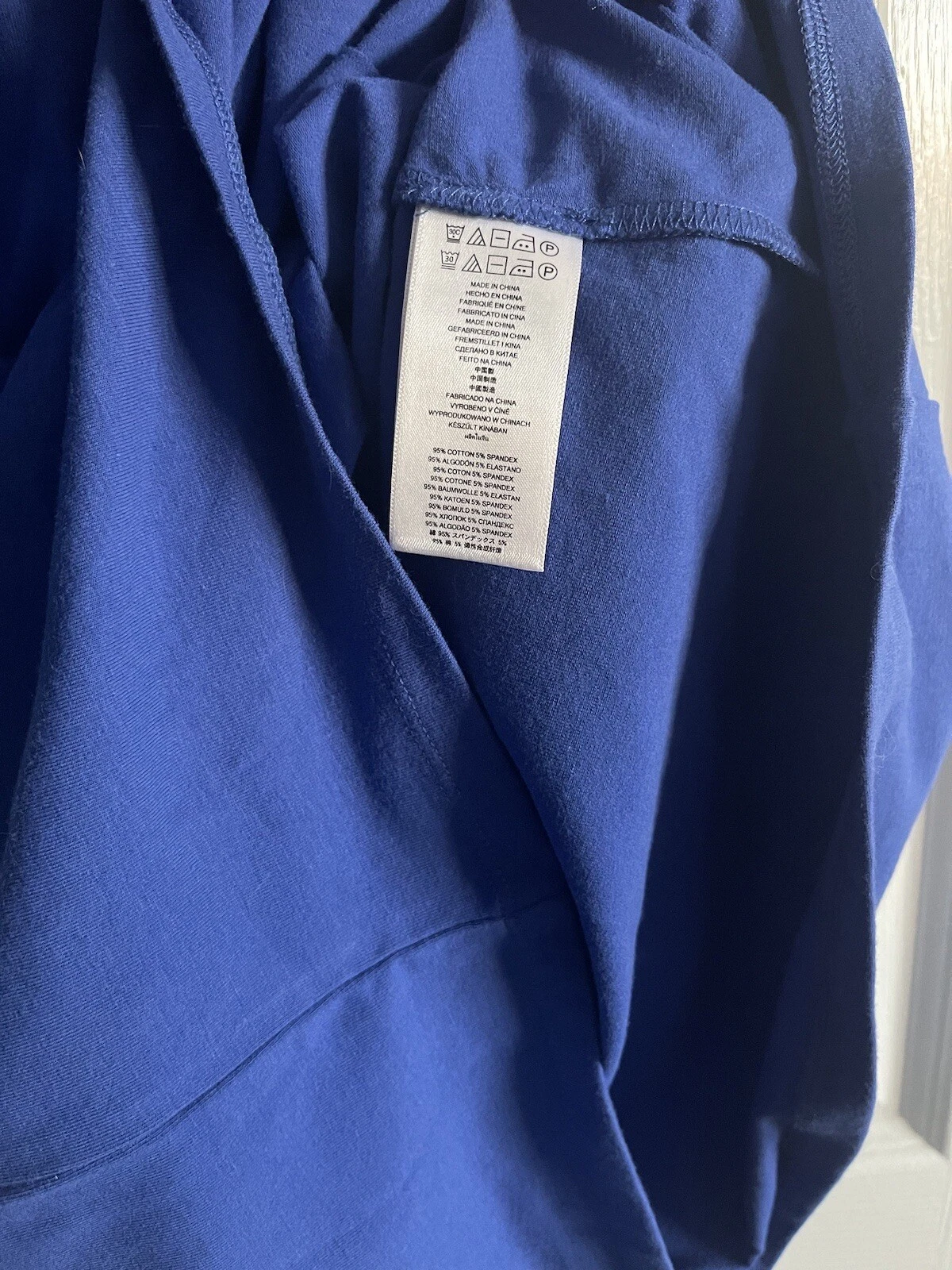 MICHAEL KORS Vestito Donna Blu Nero Tono Argento Passamaneria Manica Corta M Nuovo con etichette
