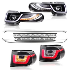 VLAND 2* Tail Lights and 2* Headlights with Grille Fit For Toyota FJ Cruiser Set