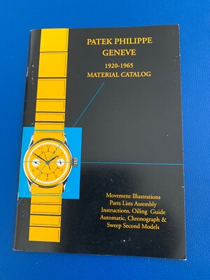 Patek Philippe 1920-1965 Material Catalog -  Sammler, Uhrmacher, collectors