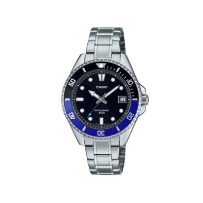 Casio MDV10D-1A2 Unisex Dive Inspired 38 mm Stainless Steel Sports Watch