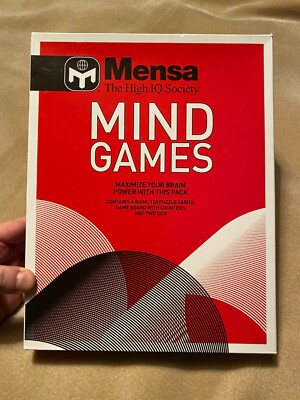 MENSA - MIND GAMES - puzzle game set, Book, 120 Puzzle Cards 