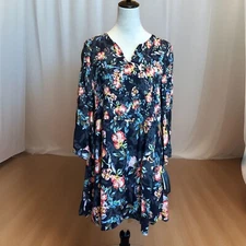 New French Connection Floral Fit and Flare Party Dress Size 6