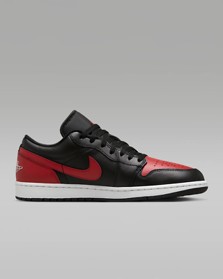 Nike Air Jordan 1 Low Shoes Black Varsity Red White 553558-067