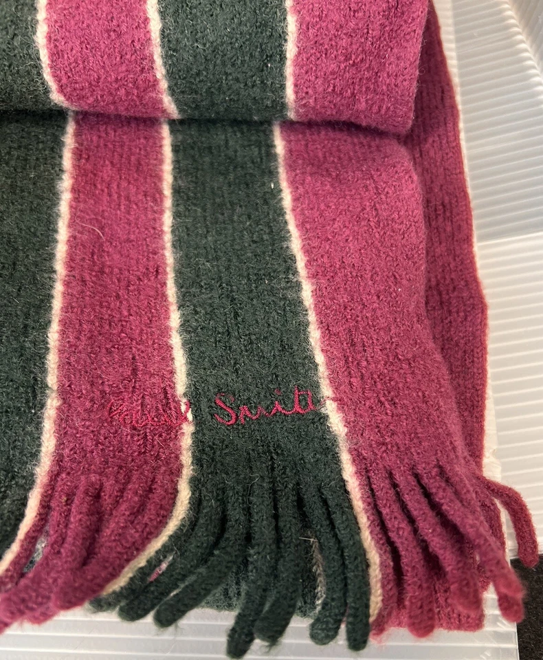 Bufanda Paul Smith - Púrpura y Verde - Súper Suave Foto 4 de 4