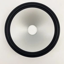 Replacement 5" Aluminum Speaker Cone W/ Black Rubber Surround For Speaker Recone