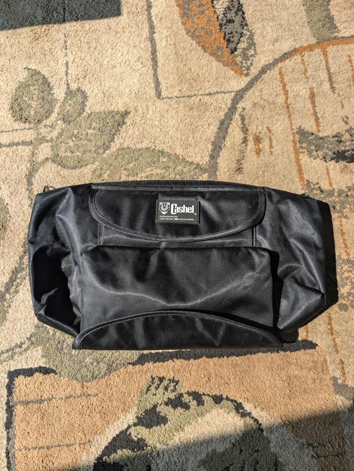 BOLSO CANTLE CASHEL DENIER DE ALTA RESISTENCIA TRASERO CON FORRO DE CHAQUETA NEGRO HORSE TACK Foto 3 de 4