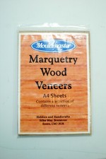 Marquetry Wood Veneers A4 Size Sheets Pack of 12