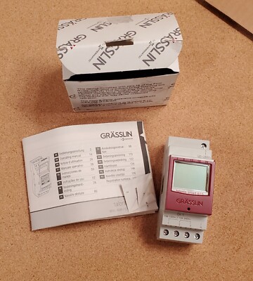 Grasslin 43.02.0003.1 Talento Smart B15 Digital DIN-Rail Time Switch - NEW
