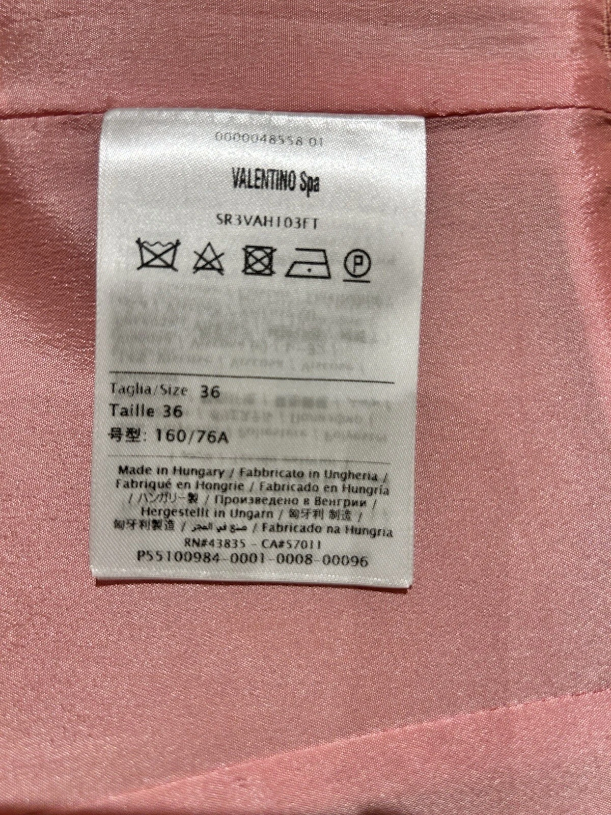 Valentino rosa rosso taglia 36 FR UK 6