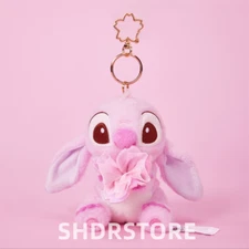 Disney authentic 2025 sakura Stitch plush keychain shanghai disneyland