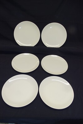 Franciscan Encanto Ivory Set of 6 Dinner Plates - Vintage United States