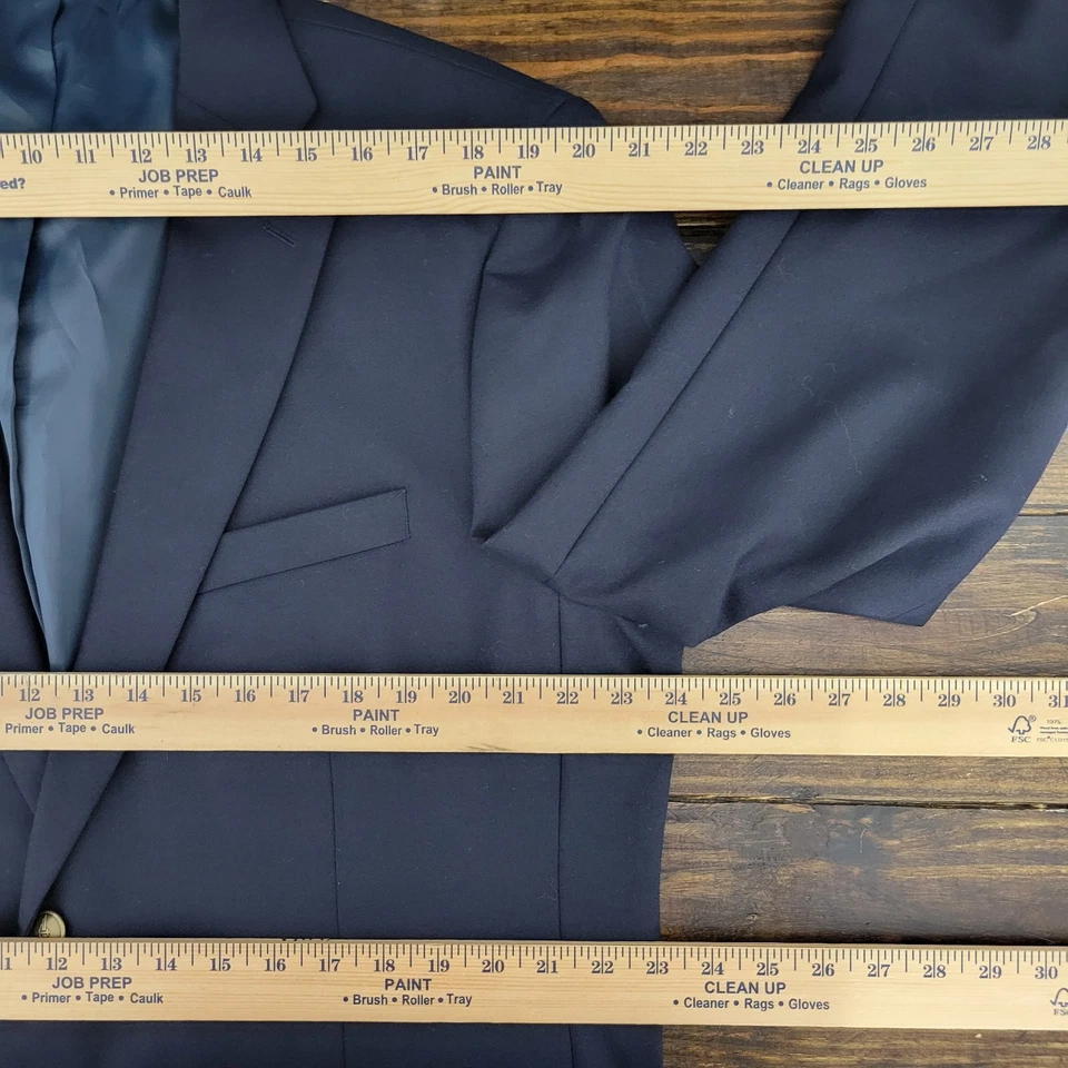 Dockers Мужская Sport пальто Blazer две кнопки глубокий темно-синий полиэстер шерсти 46R - Изображение 3 из 4