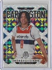 BUB CARRINGTON 2024-25 Mosaic Introductions White Prizm RC (25/25) Wizards #15