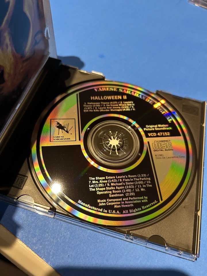 Halloween II 2 Michael Myers Original CD Soundtrack Movie Score Horror OST Bgm - Image 2 of 3