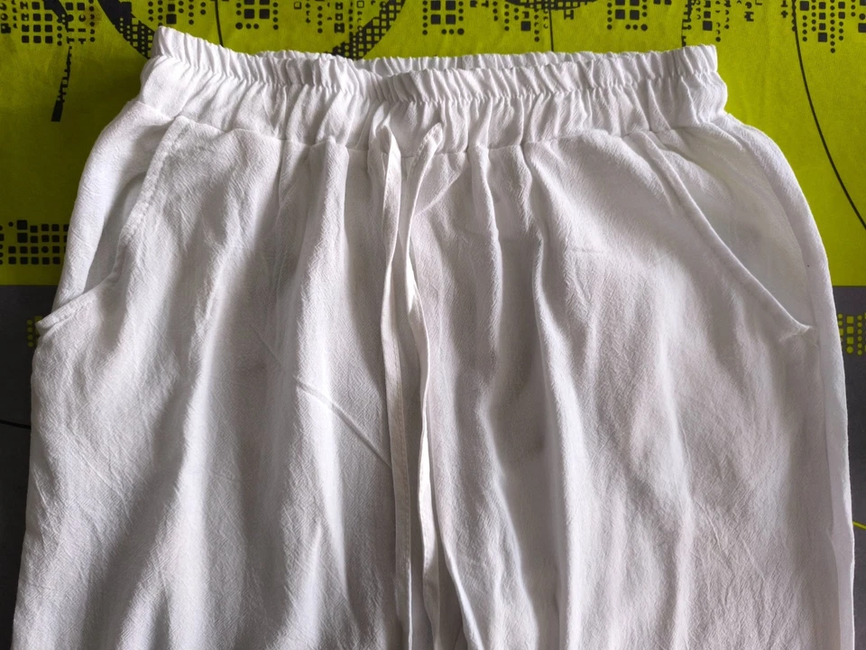 Pantalon Blanc Taille M Neuf - Photo 3/4