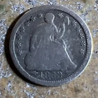 1853 Seated Liberty Half Dime Silver Coin with Arrows C-132