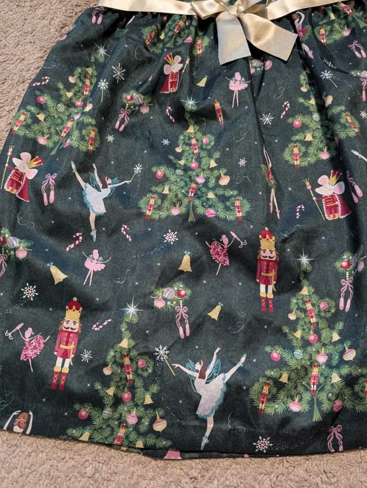 Bonnie Jean Nutcracker Christmas Dress Girl Sz 16 Green Holiday Ballerina Ballet - Image 2 of 4