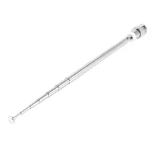 7 Sections Telescopic Antenna Household BNC Male Jack Right Angle Scanner Aerial