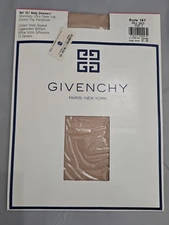 GIVENCHY Shimmery Ultra Sheer Control Top Pantyhose 157 Size C Pale Gold