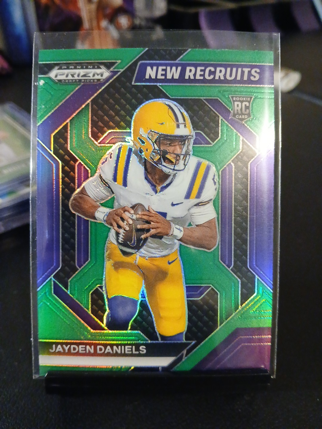 2024 Panini Prizm Draft Picks - New Recruits Jayden Daniels #NR-JDS Green Prizm