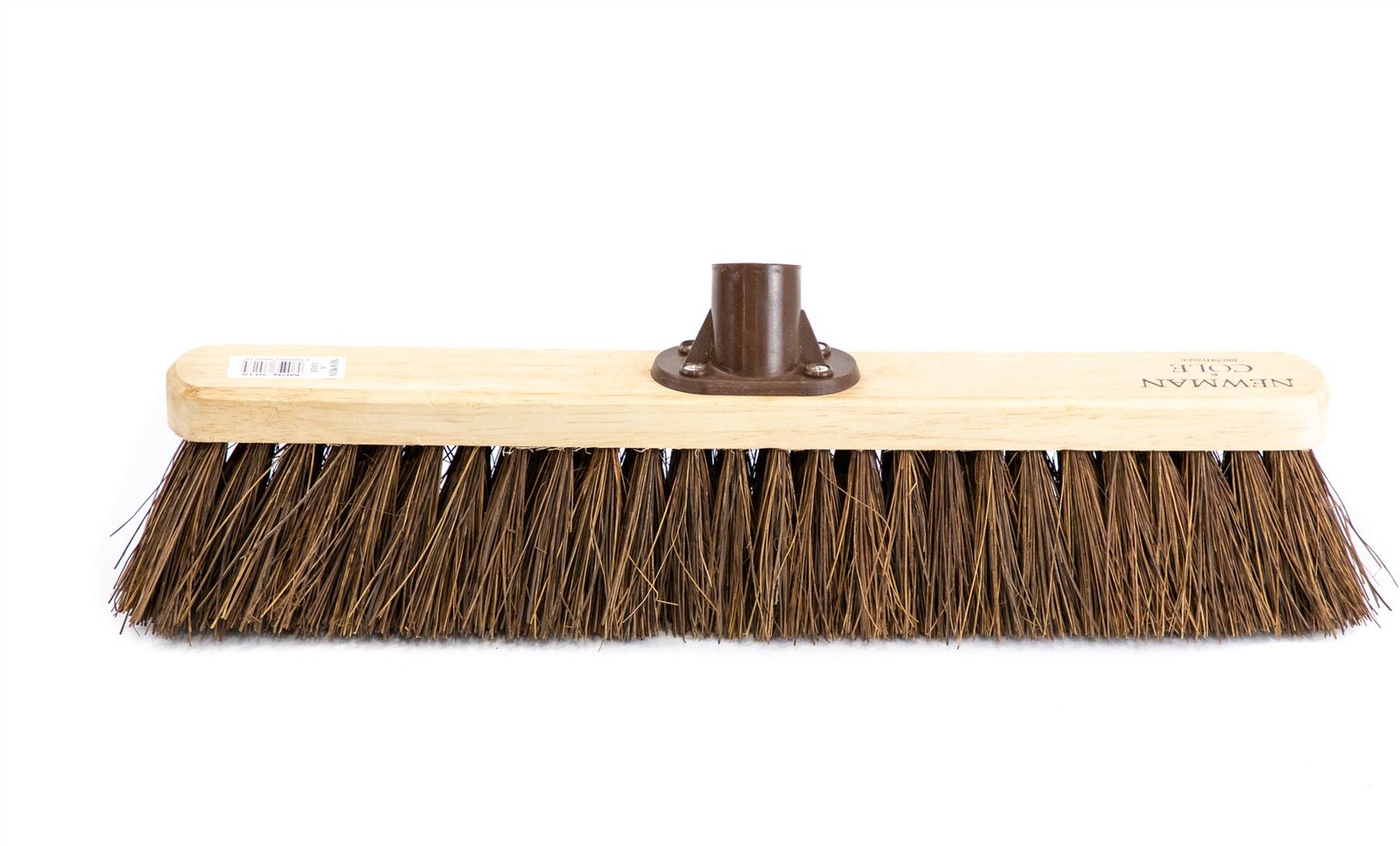 The Dustpan & Brush Store Newman And Cole 18-Inch Stiff Bristle Yard Brush Head With Plastic Bracket - Easy-Attach Replacement For Outdoor Brooms 3018 - Image 2