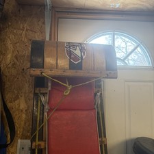 Forester  s Snow Toboggan 6ft Wood Sled Vintage Used For Decoration or Use