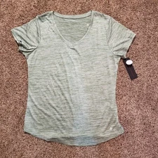 BALLY TOTAL FITNESS Dry Wik S/S Top, Size XL, Dark Ivy-NEW!!