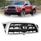 For Toyota Tacoma 2005-2011 Front Grille  Chrome Shell with Black Grill Plastic
