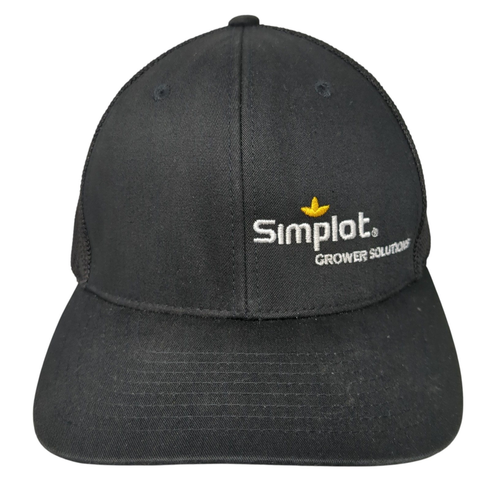 Simplot Grower Solutions Fitted Trucker Hat Black… - image 1
