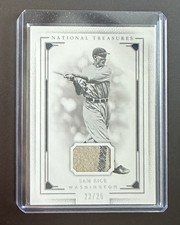 2016 Panini National Treasures Sam Rice Game-Used Memorabilia Jersey #22/25